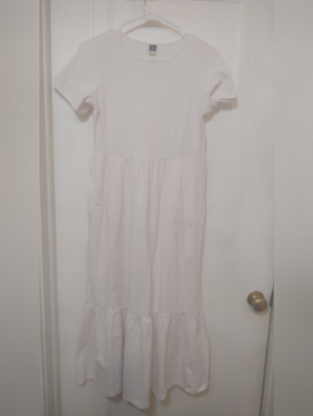 Old Navy Women's Size XS White Dress Short Sleeves